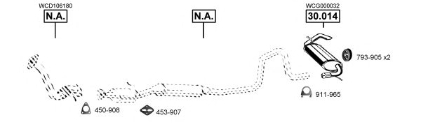 ASMET LR301055 Exhaust System